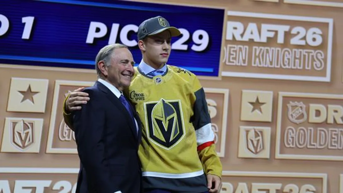 Golden Knights ink first-round draft pick to entry-level deal