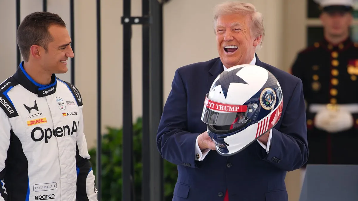 President Trump Welcomes IndyCar to White House for Race Announcement