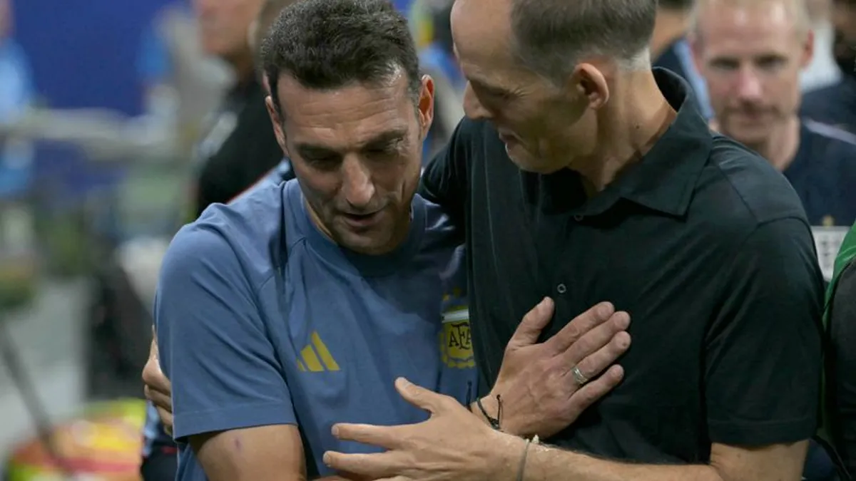 Tuchel and Scaloni Share Pre-Match Camaraderie Ahead of England vs Argentina Semifinal