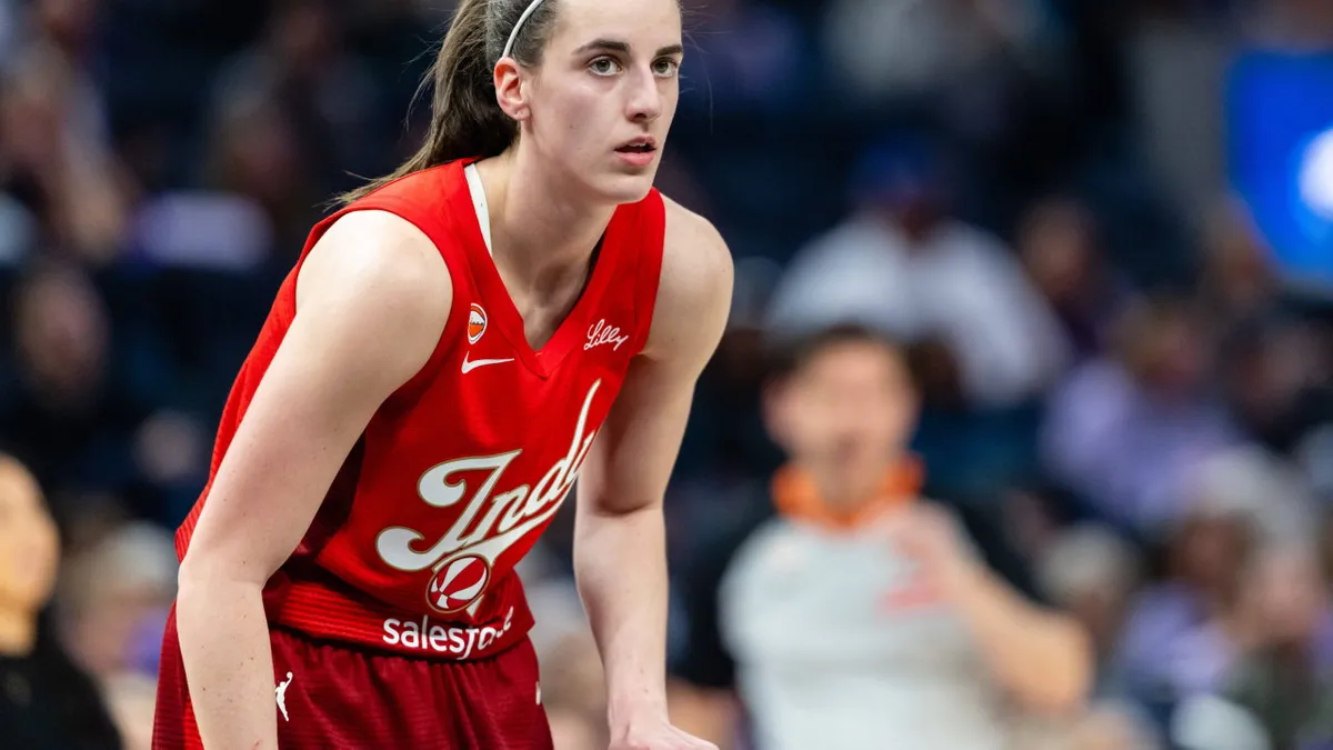Caitlin Clark Frustrated by Foul Call Against Chelsea Gray