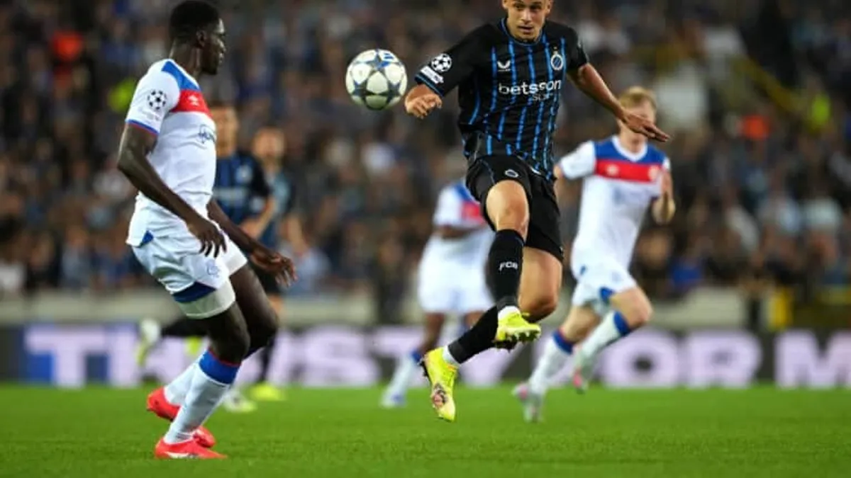 Roma Pursuing Brugge Striker Tresoldi