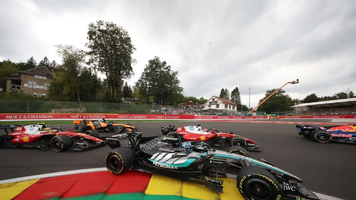 Mercedes F1 Cars Hit by Start-Line Power Glitch at Spa