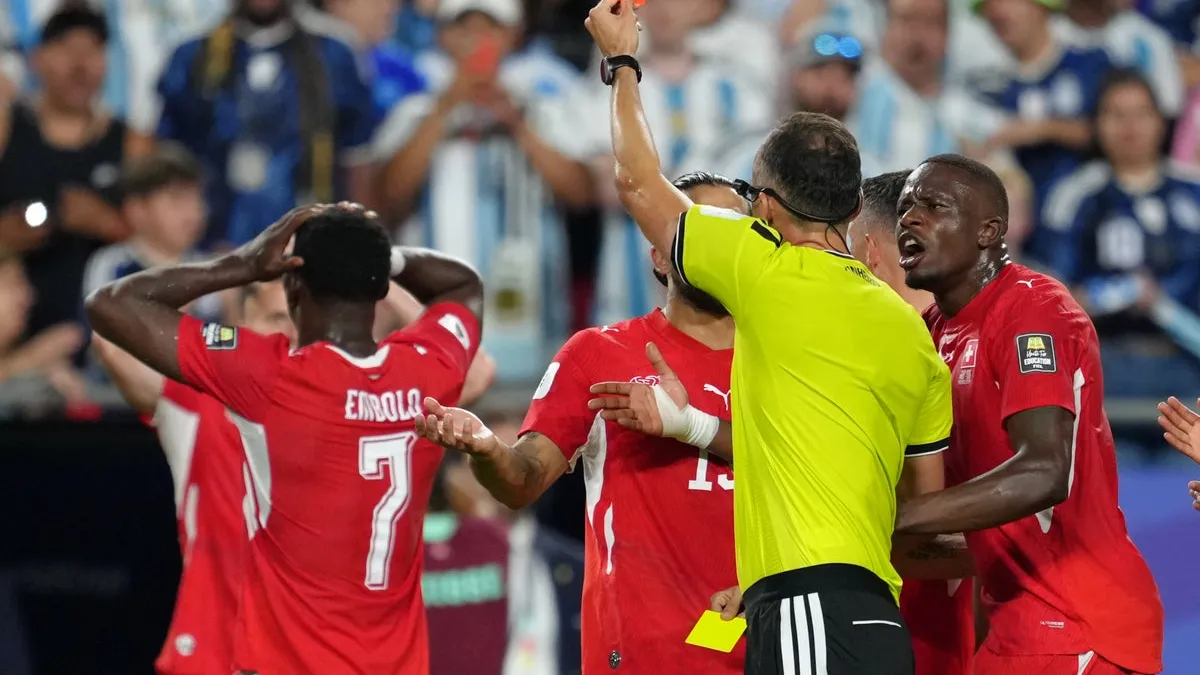 Breel Embolo Sent Off After VAR Mix-up in Switzerland vs. Argentina World Cup Clash